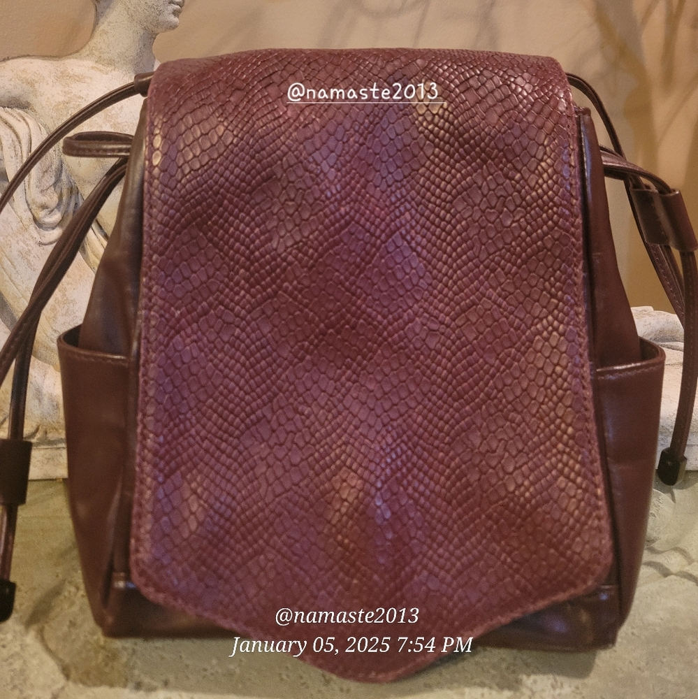 L.A.M.B. by Gwen Stefani Leather Snakeskin Shoulder Bag Designer Celebrity #74